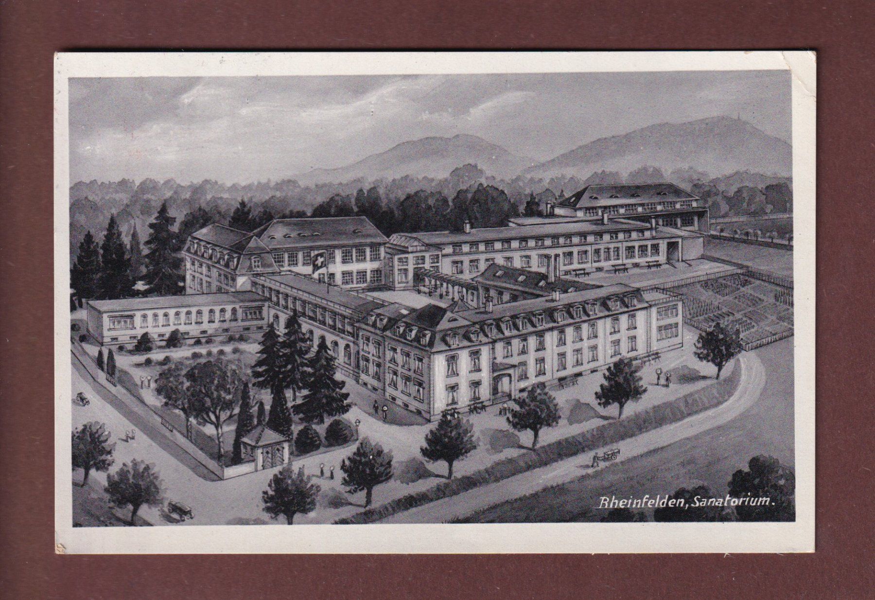 Cartoline postali: RHEINFELDEN - Sanatorium - 1946 – Usato da Pully venduto da nicecards-shop