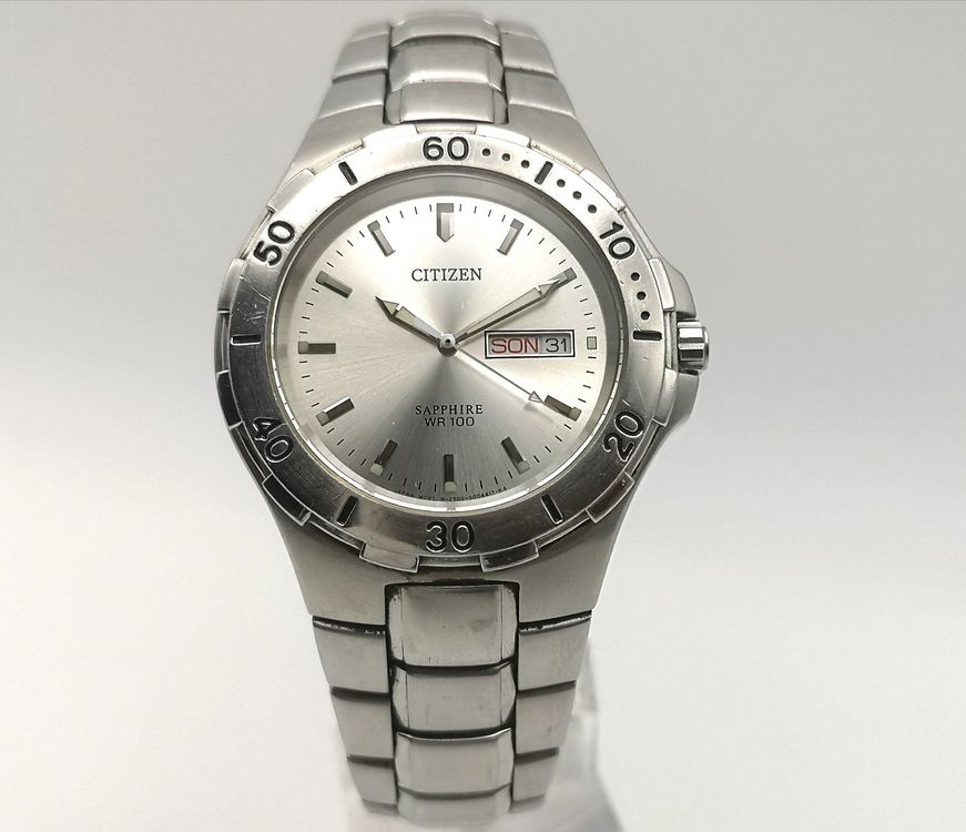 Citizen sapphire wr 100 hot sale