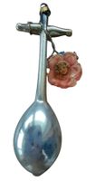 Weihnachtsschmuck antik Ornament mit Oblate