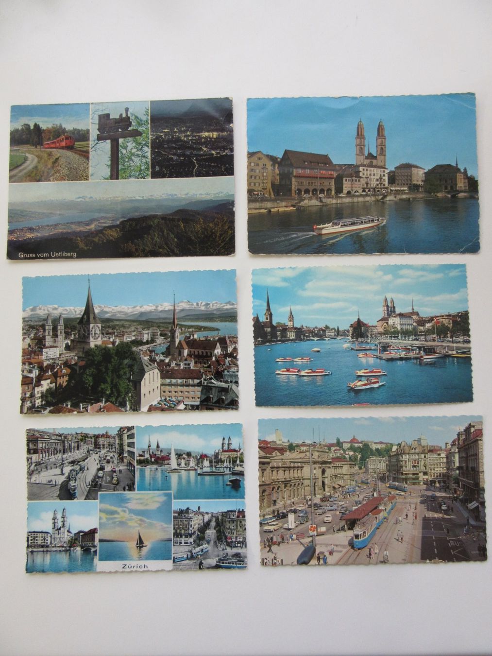 Ansichtskarten: 6 Ansichtskarten Zürich 1960er Jahre – Gebraucht aus Meilen von curly56