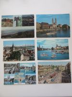 6 Ansichtskarten Zürich 1960er Jahre