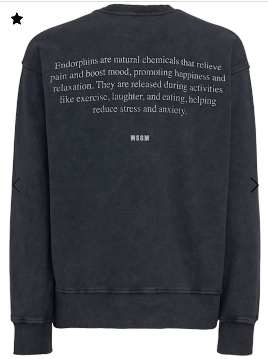 MSGM Maglioni & Felpe: MSGM Sweatshirt Endorphin grau Baumwolle Grösse M – Usato da Zürich venduto da Ralph12345 2