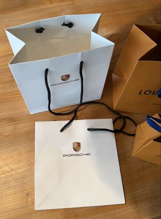 Louis Vuitton Porsche Papiertaschen Set guter Zustand