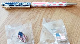 USA Set: Kugelschreiber & Pins, ideal für Sammler!