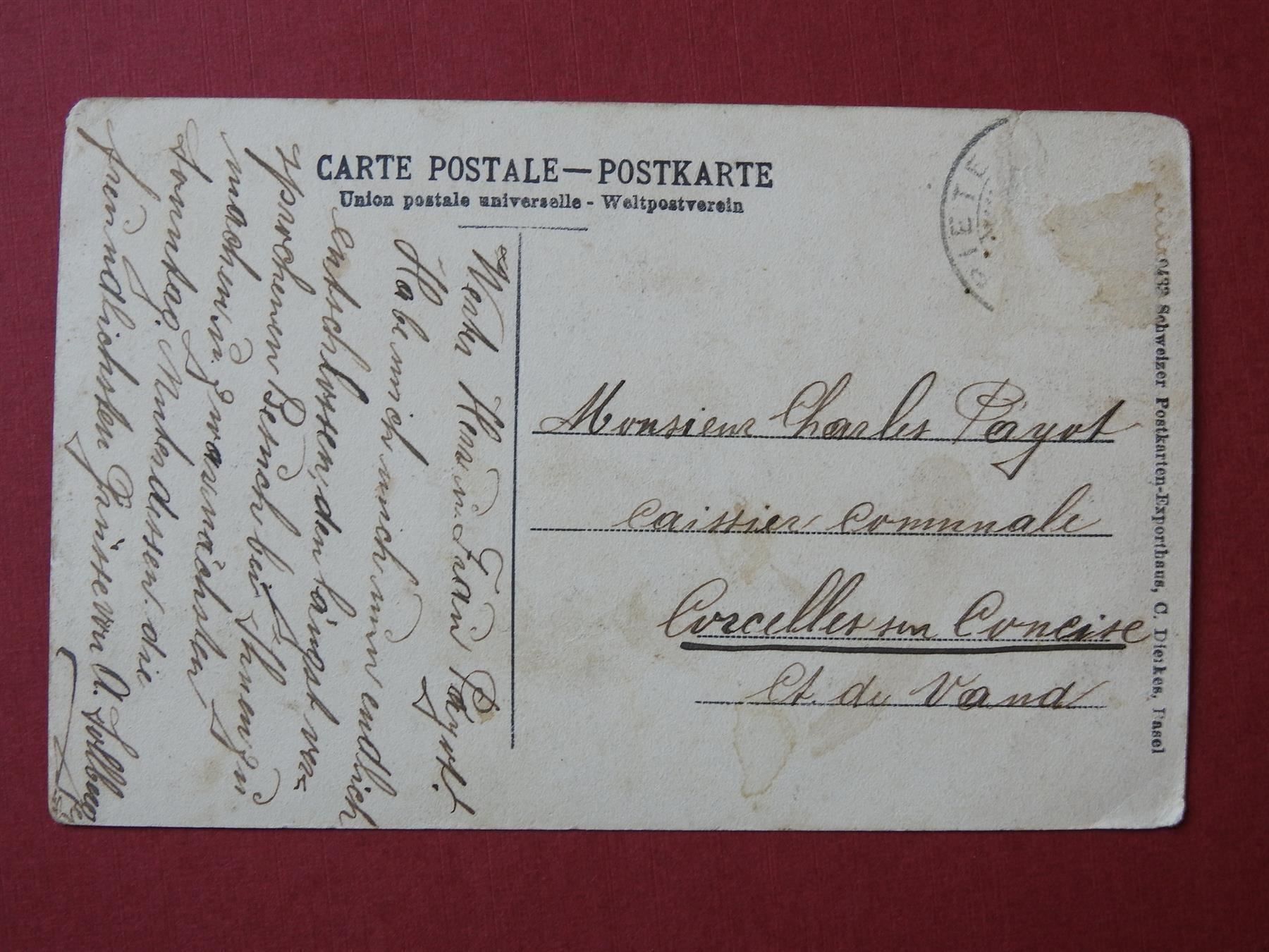 Cartoline postali: Gruss aus Pieterlen - Wirtschaft Sternen – Usato da Rain venduto da 999-800-K 1