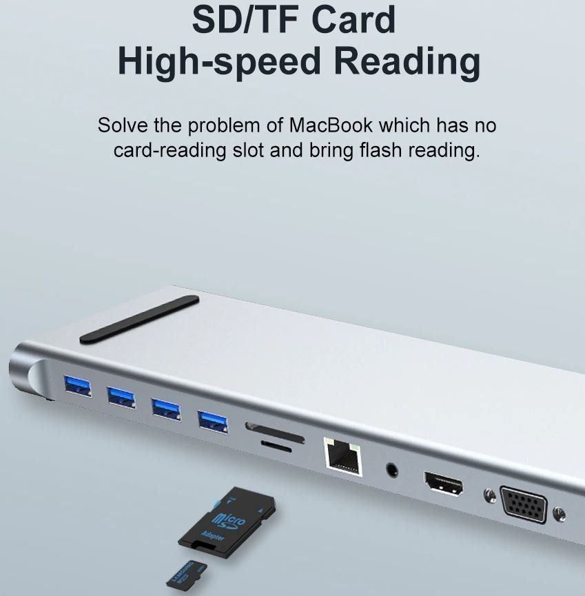 Baseus Docking station: Typ C Dock USB C Hub 3.0 Splitter – Nuovo e nell'imballaggio originale da Unterägeri venduto da RmOnline 3