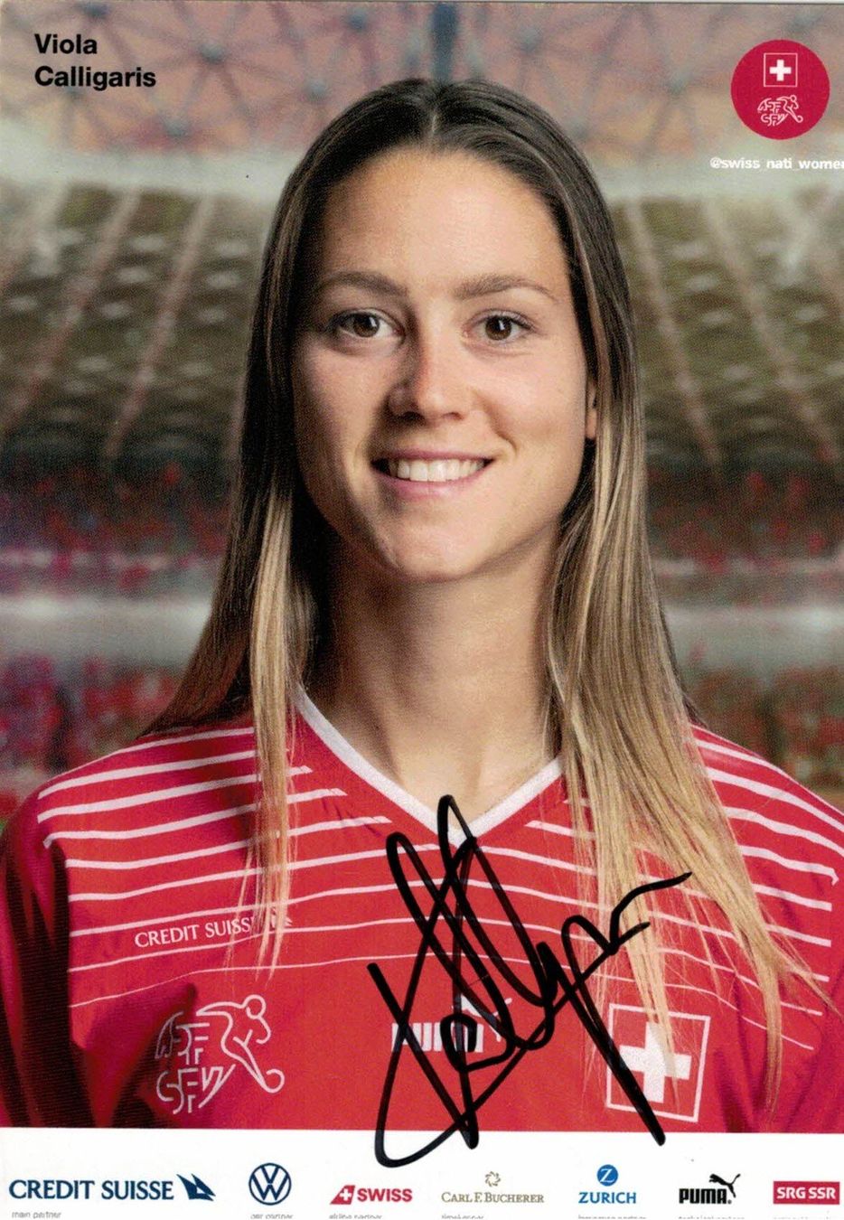Autografi: Viola Calligaris Autogramm handsigniert Schweiz 2022 SELTEN – Nuovo (secondo la descrizione) da Thalwil venduto da JogaB0nito