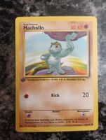 Pokémon Karte Machollo 1. Edition Basis Set 