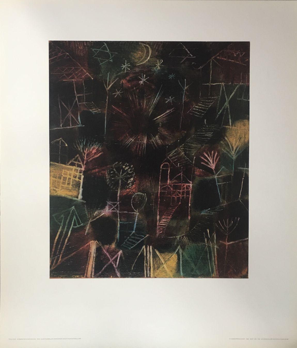 Grafica & Litografie: Paul Klee      "Kosmische Komposition"   KUNSTDRUCK – Usato da Nennigkofen venduto da waltraub