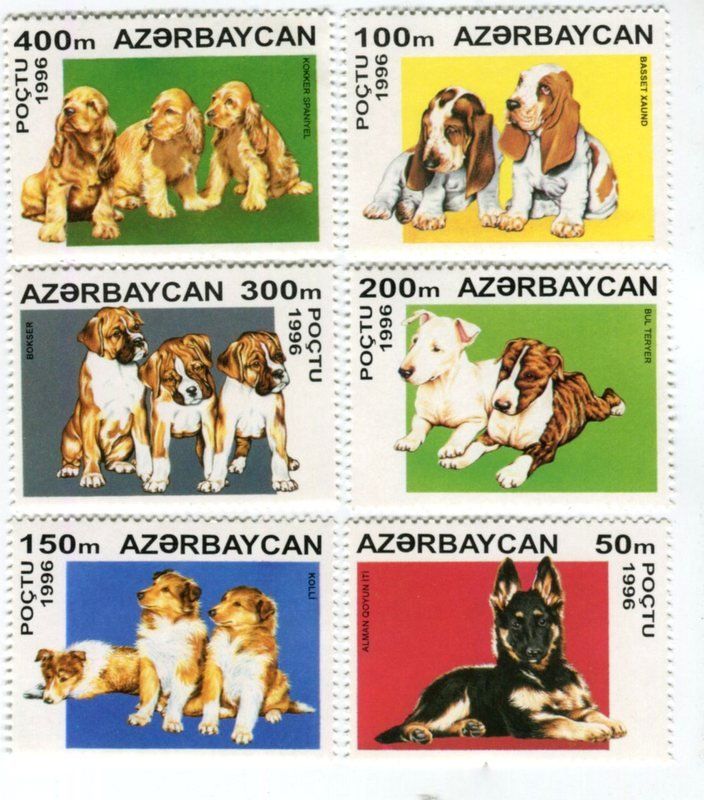 Tous les timbres: Briefmarken "Hunde". Aserbaidschan – Neuf avec emballage d'origine à Basel par Butsch5