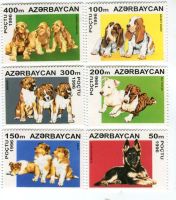 Briefmarken "Hunde". Aserbaidschan