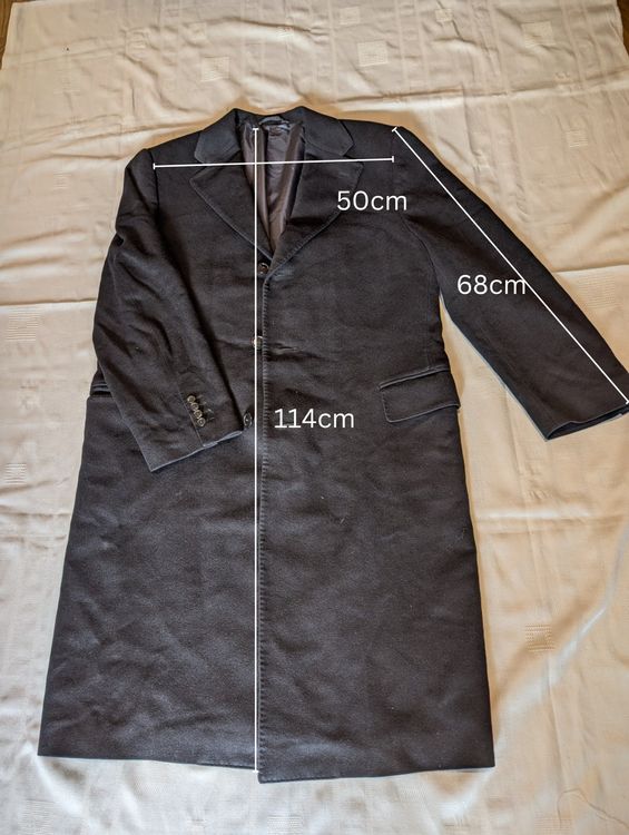 Daniel Hechter Paris Mantel Kaschmier Schwarz (XL) (Gebraucht) in