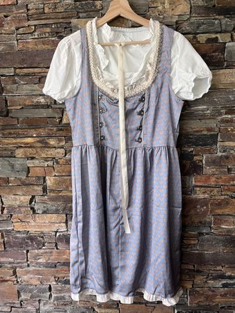 Dirndl / Trachtenkleid Gr. L mit Bluse & Schürze
