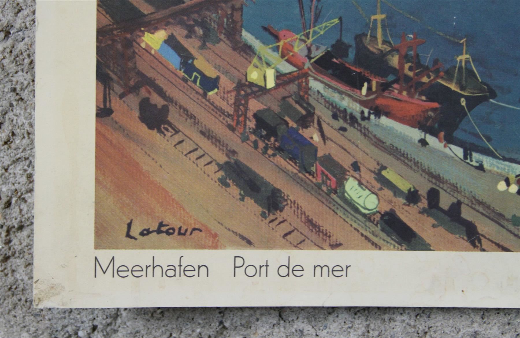 Foto & Immagini: Schulwandbild "Meerhafen" – Usato da Birrwil venduto da brandschatz_birrwil 4