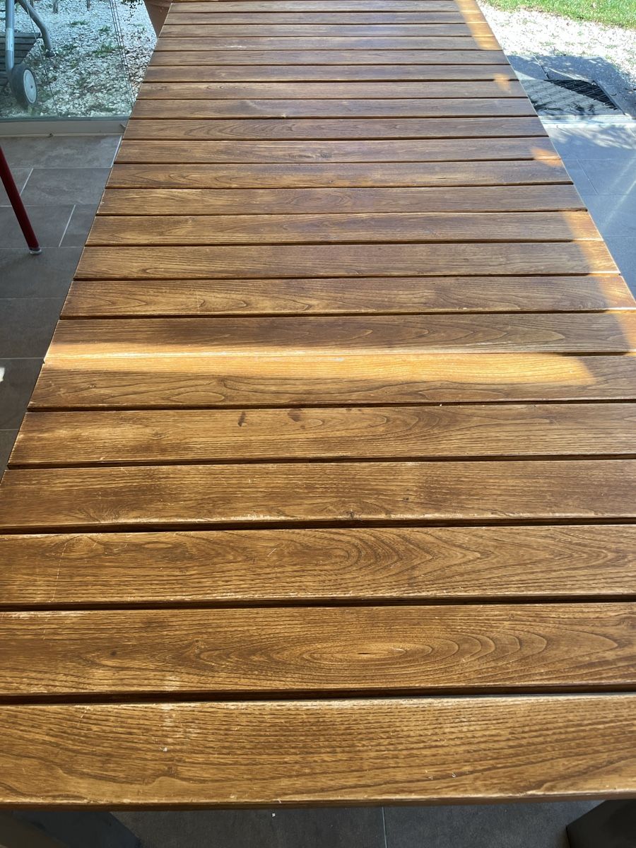 Tische: Gartentisch Holz Metall – Gebraucht aus Neuenkirch von lar_qw55 2