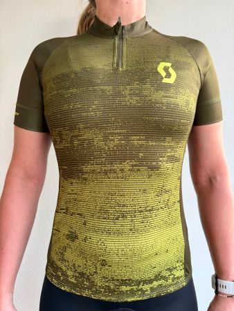 SCOTT Damen Radtrikot/Jersey-Grösse S-Grün/Gelb-Top Zustand