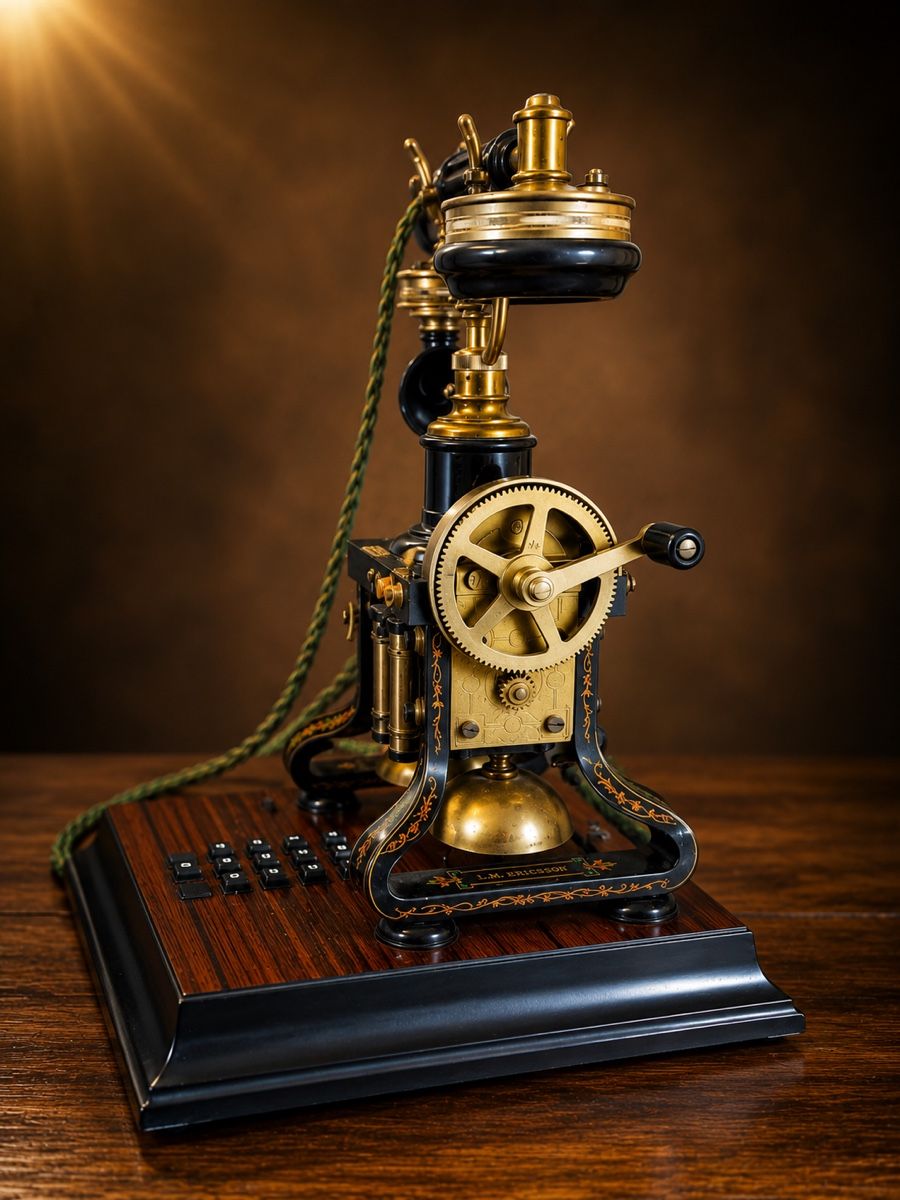 Telefoni: Ericsson 1892 Telefon mit Kurbel antik Telefon – Usato da Winterthur venduto da danyar_1 1