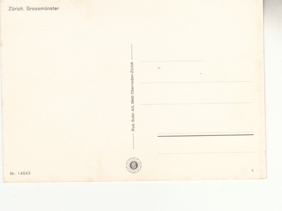 Cartoline postali: Zürich ca. 1970 – Usato da Bürglen TG venduto da StampGraf 1
