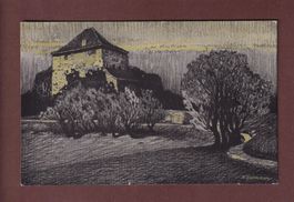 Schloss MÖRSBURG - 1918 // Falte //