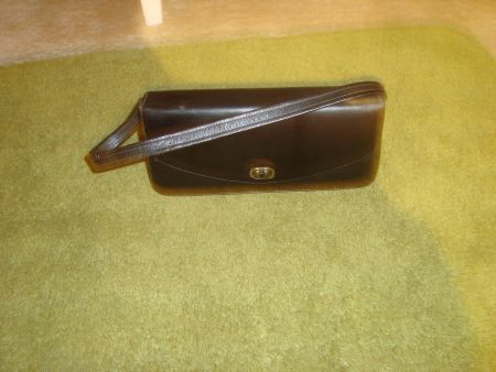 vintage 50iger years Damen LederHandtasche schwarz gebraucht