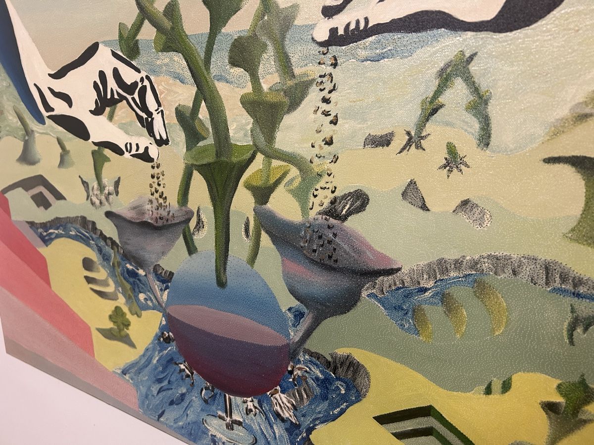 Dipinti: Ölgemälde, Gemälde, Freddy Gerber 1984 Original – Usato da Glarus venduto da KunstWerkEr-LS87 2