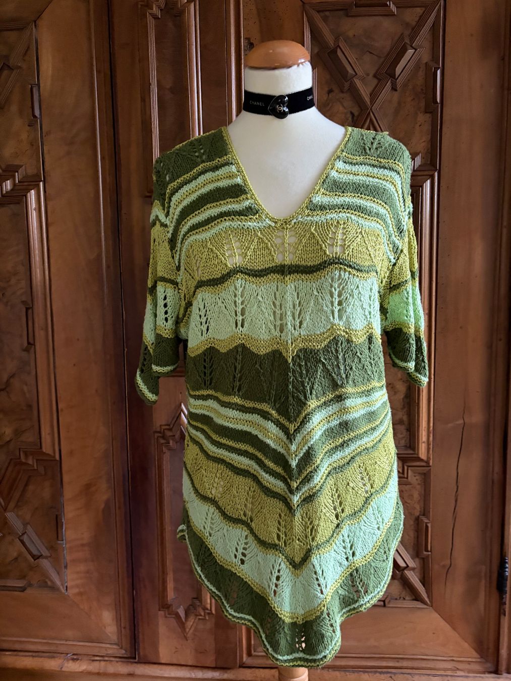 Tuniche: HANDMADE Strick-Tunika  Größe M  /38-40DE/ – Usato da Interlaken venduto da Bona55 6