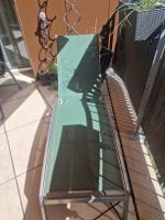 Gartenliege Metall grün verstellbar gebrauchter Zustand