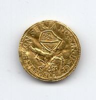 (2464) ZH, ¼ Dukat 1677, selten Gold