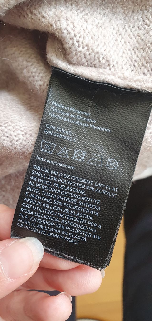 H&M Vestiti: H&M Mama Strickkleid, beige, Gr. S – Usato da Bern venduto da fede736 2