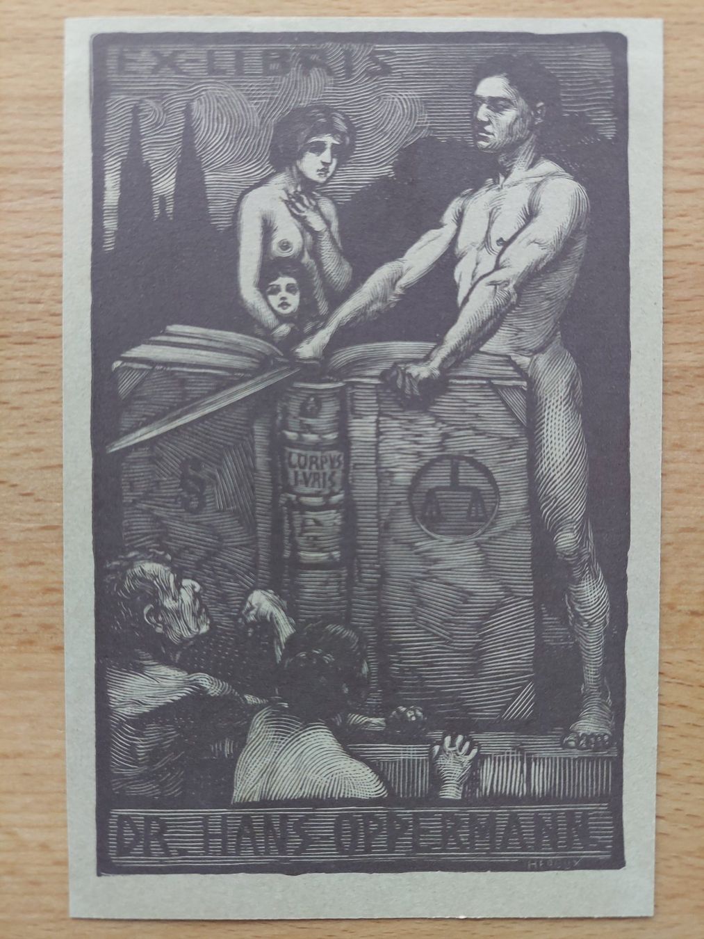 Gravures sur bois: Exlibris Bruno Heroux - Original Holzstich – D'occasion à Obfelden par Exlibris-Art
