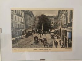 Genève – Place du Molard en 1898 – reproduction photo ancien