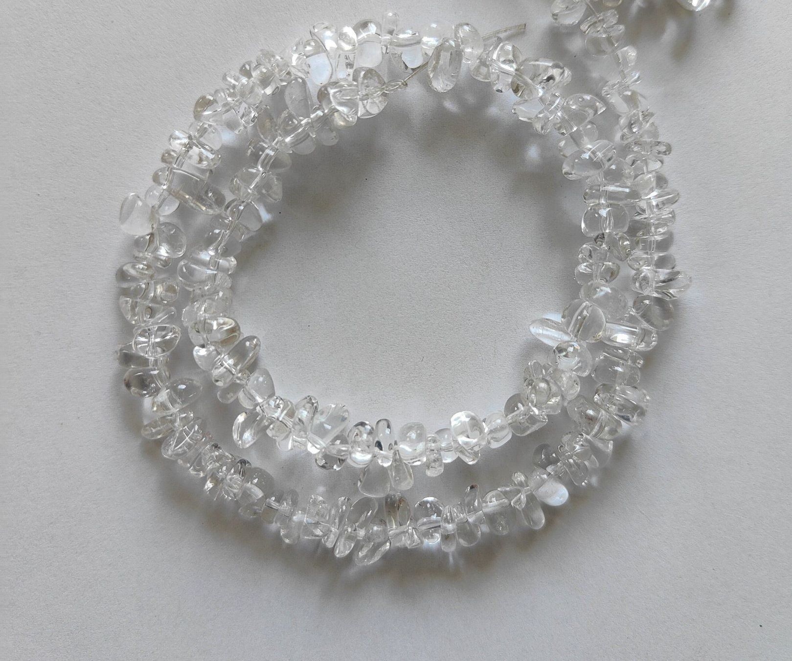 Pietre preziose: Bergkristall, Freeform 10x5mm, Strang – Nuovo e nell'imballaggio originale da Rümlang venduto da 21f 2