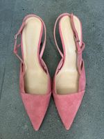 Slingback rosa antico con tacco