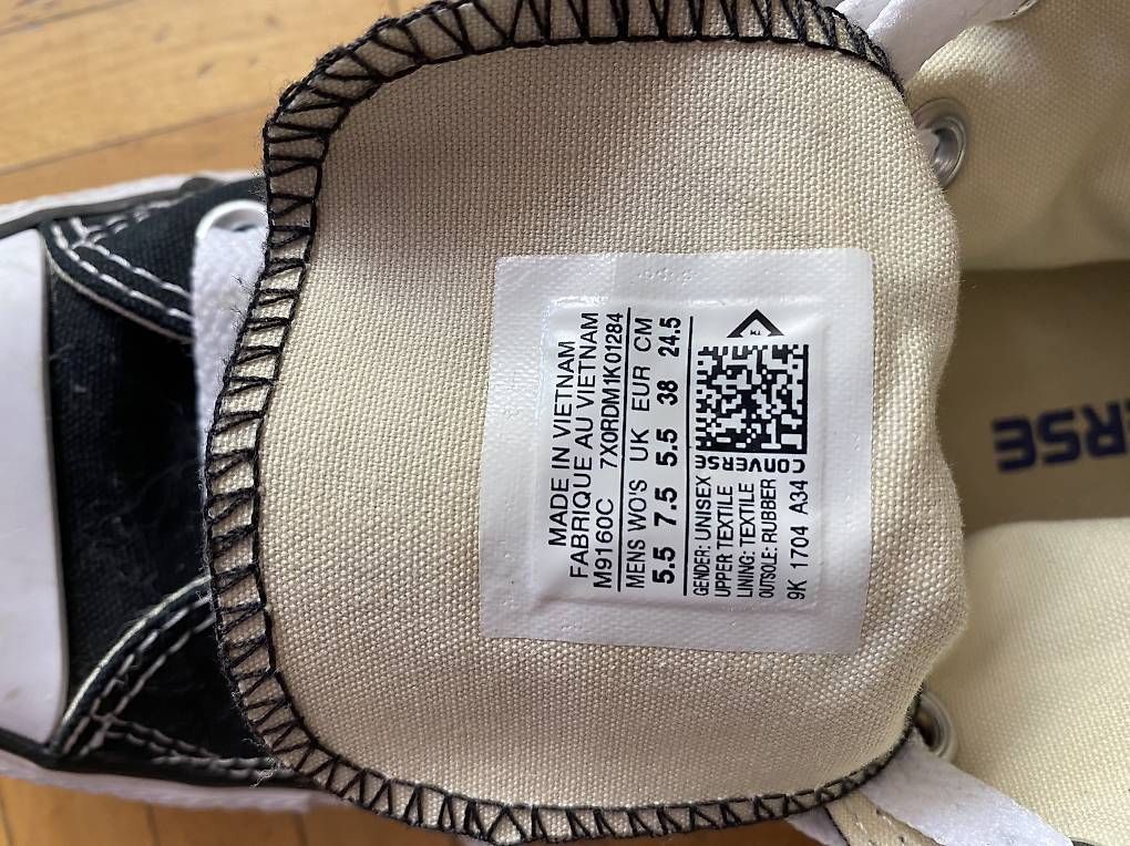 Scarpe da uomo: Baskets CONVERSE noires hautes – Usato da Genève venduto da ivma1 4
