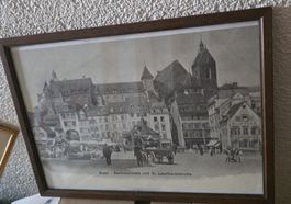 kunstdruck Barfüsserplatz und St.Leonhardskirche 