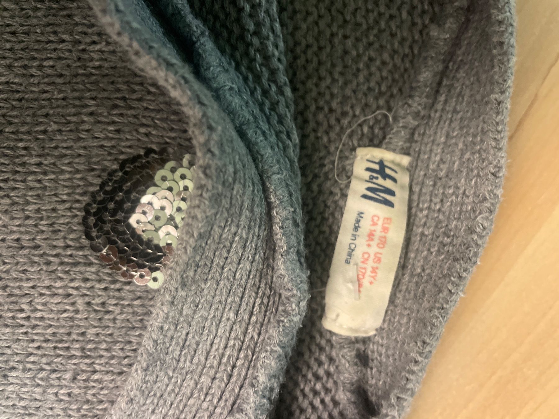 H&M Kleider & Röcke: Graues H&M Strick Kleid Gr.170 – Gebraucht aus Obergerlafingen von cabo4 2