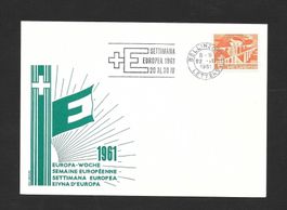 Pén - Sonderkarte Settimana Europea 20.-30.4.1961