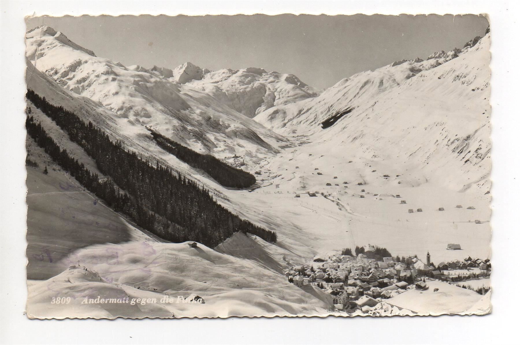 Cartoline postali: ANDERMATT gegen die Furka – Usato da Jona venduto da philajona