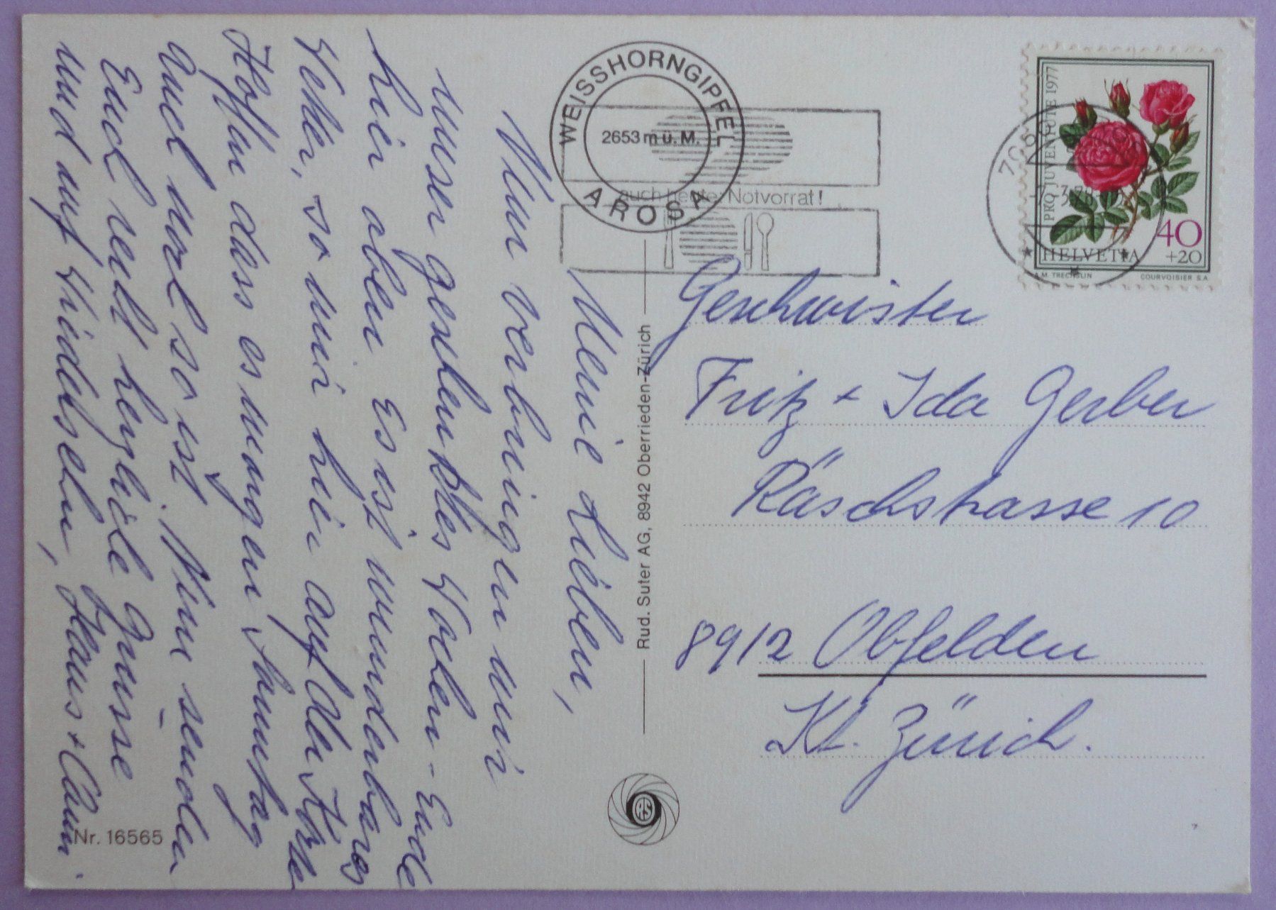 Cartes postales: Arosa – D'occasion à Fétigny par Billy2miny 1