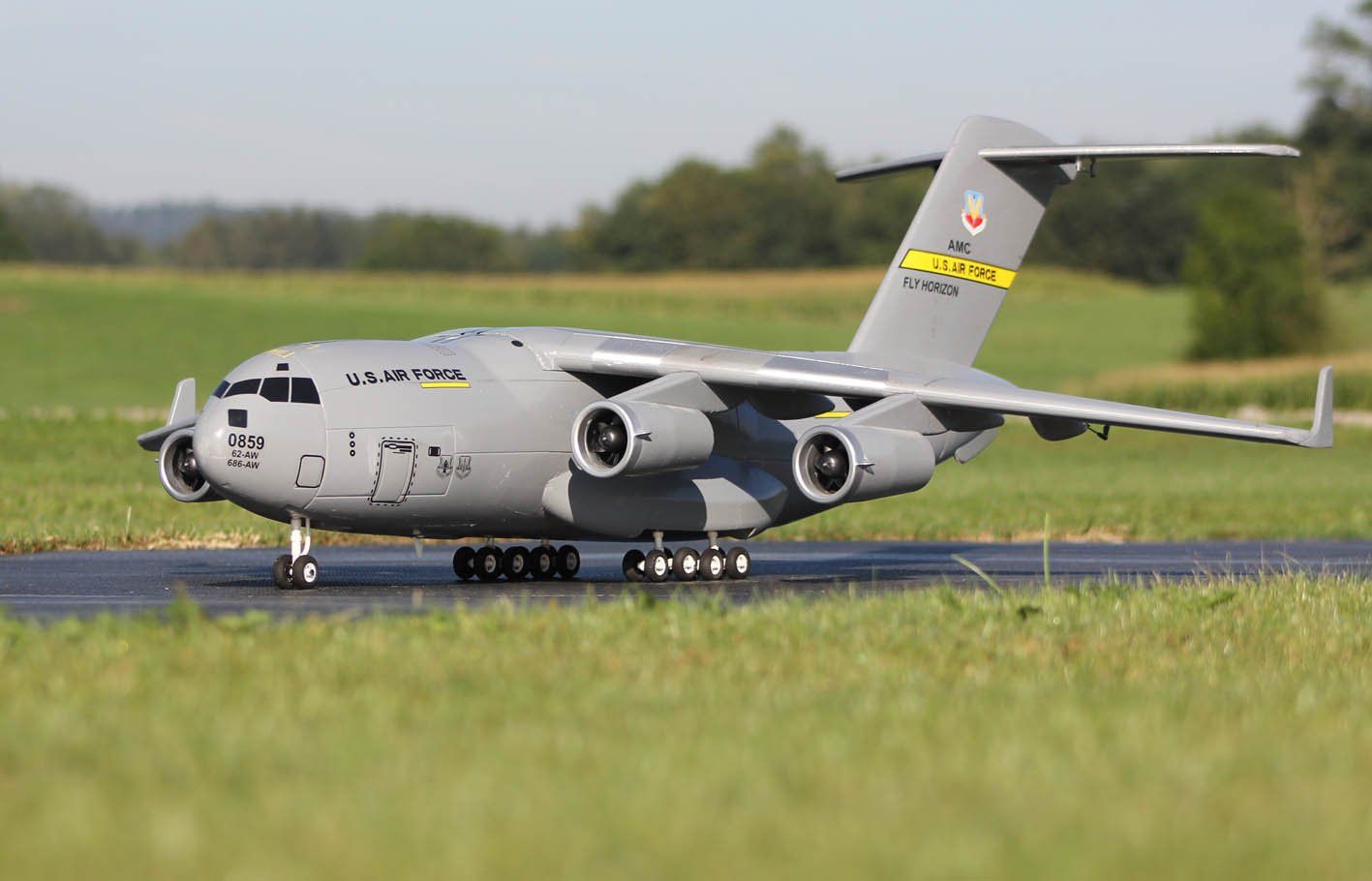 Modellismo RC: C17 Globalmaster 1410mm Spw. mit Heckklappe – Usato da Eschlikon TG venduto da Mitjet