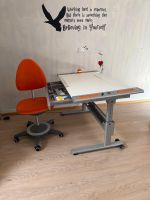 PAIDI Kinder-Schreibtisch höhenverstellbar mit Stuhl +Lampe