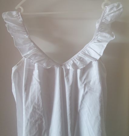Robe en coton blanc