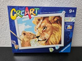 Neu - Ravensburger - CreArt - Malen nach Zahlen - Lion/Baby