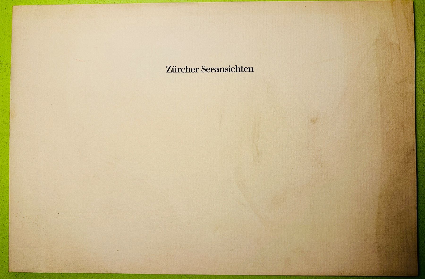 Libri: Willibald Voelkin: Zürcher Seeansichten. – Usato da Zürich venduto da allp 1