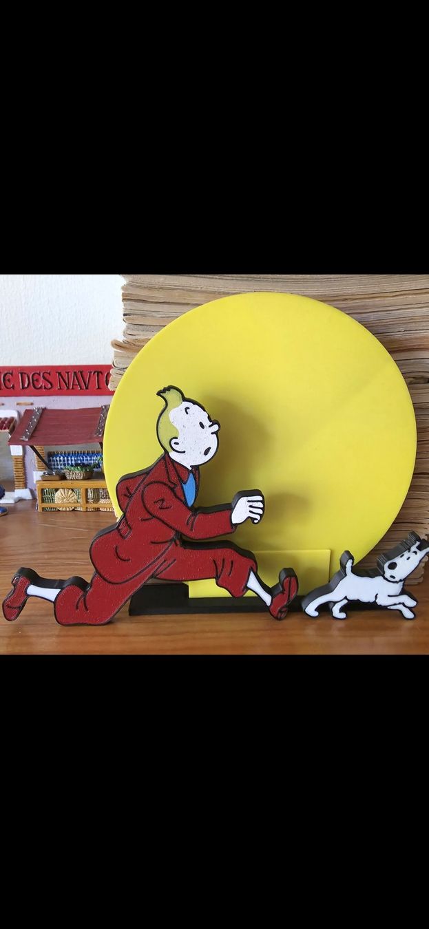 Fumetti: Tim und Struppi logo aus 3 Teilen – Usato da Ettingen venduto da 1964erNachtzugfahrer 1