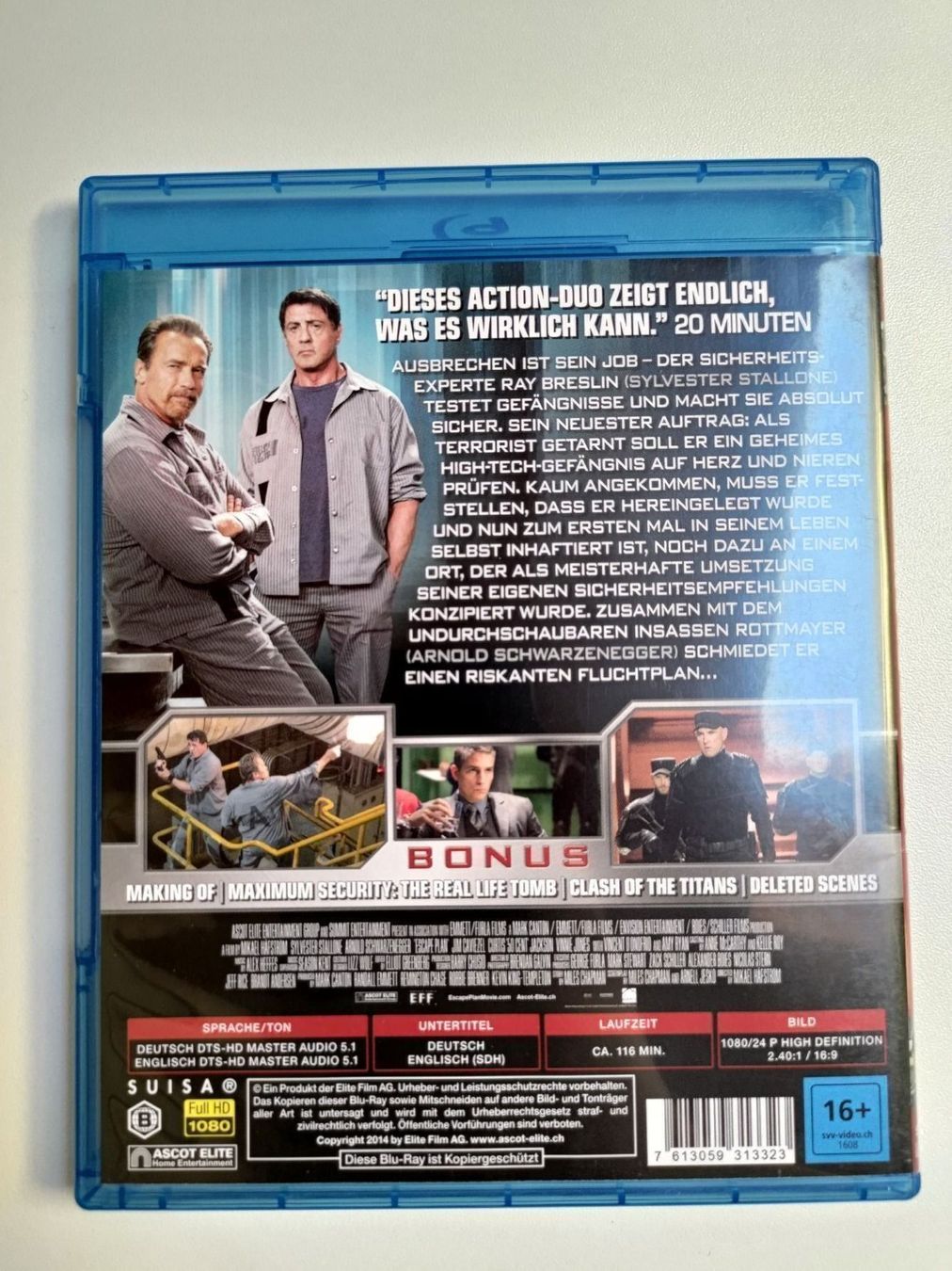 Tutti i DVDs: Escape Plan (Blu-Ray) – Usato da Liestal venduto da Kratzilla 2