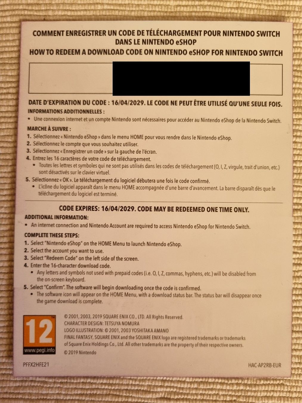 Nintendo Giochi: Final Fantasy X/X-2 Remastered (CODE) - Nintendo Switch – Nuovo e nell'imballaggio originale da Denges venduto da old-school-89 2