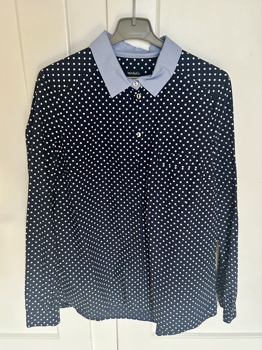 Camicette: Max & Co. gepunktete Bluse, Gr. 40 – Nuovo e nell'imballaggio originale da Bern venduto da myb02