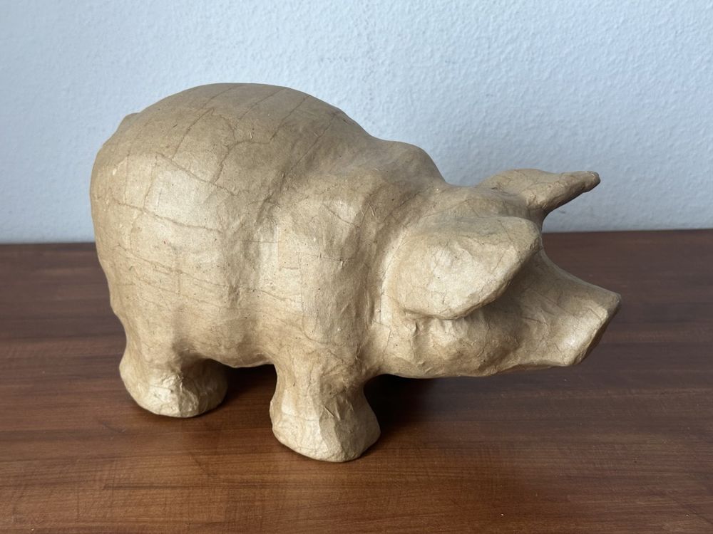 Glücks-Schwein aus Pappmaché | Kaufen auf Ricardo