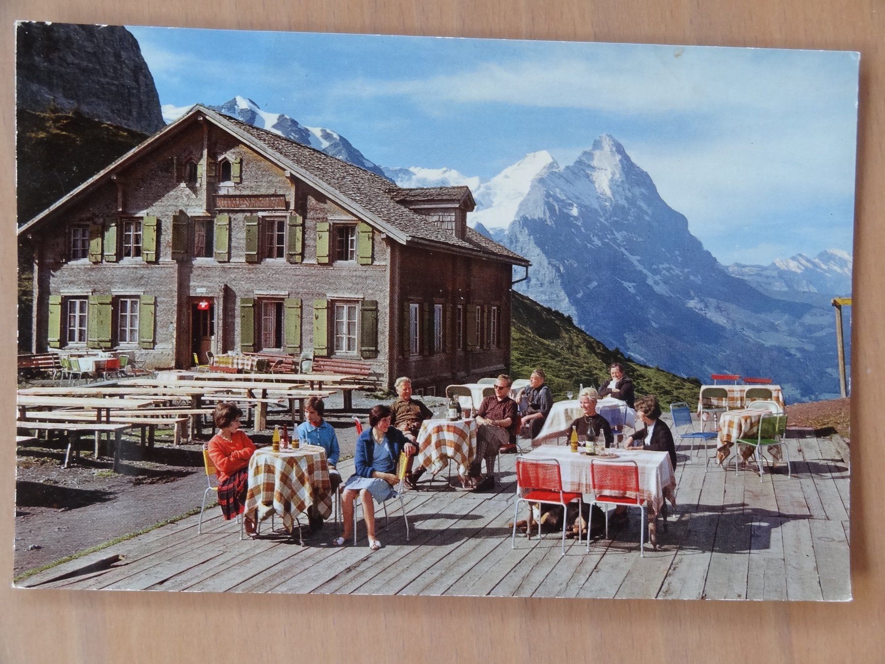 Ansichtskarten: Hotel Grosse Scheidegg 1965 m !! – Gebraucht aus St Léonard von Riglin